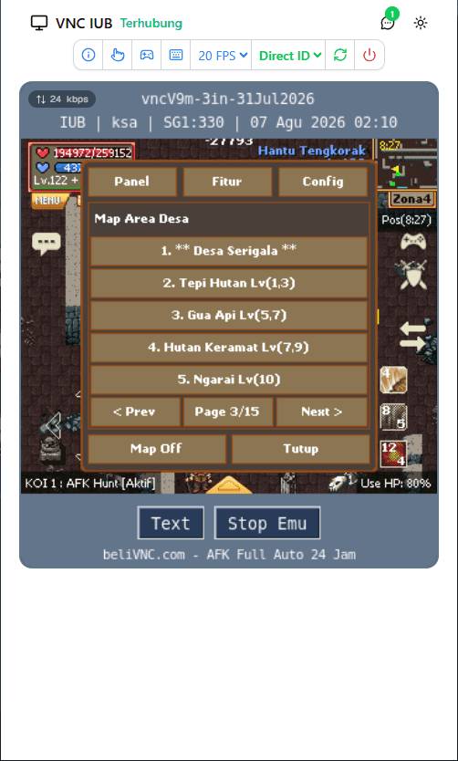 Map AFK Hunt