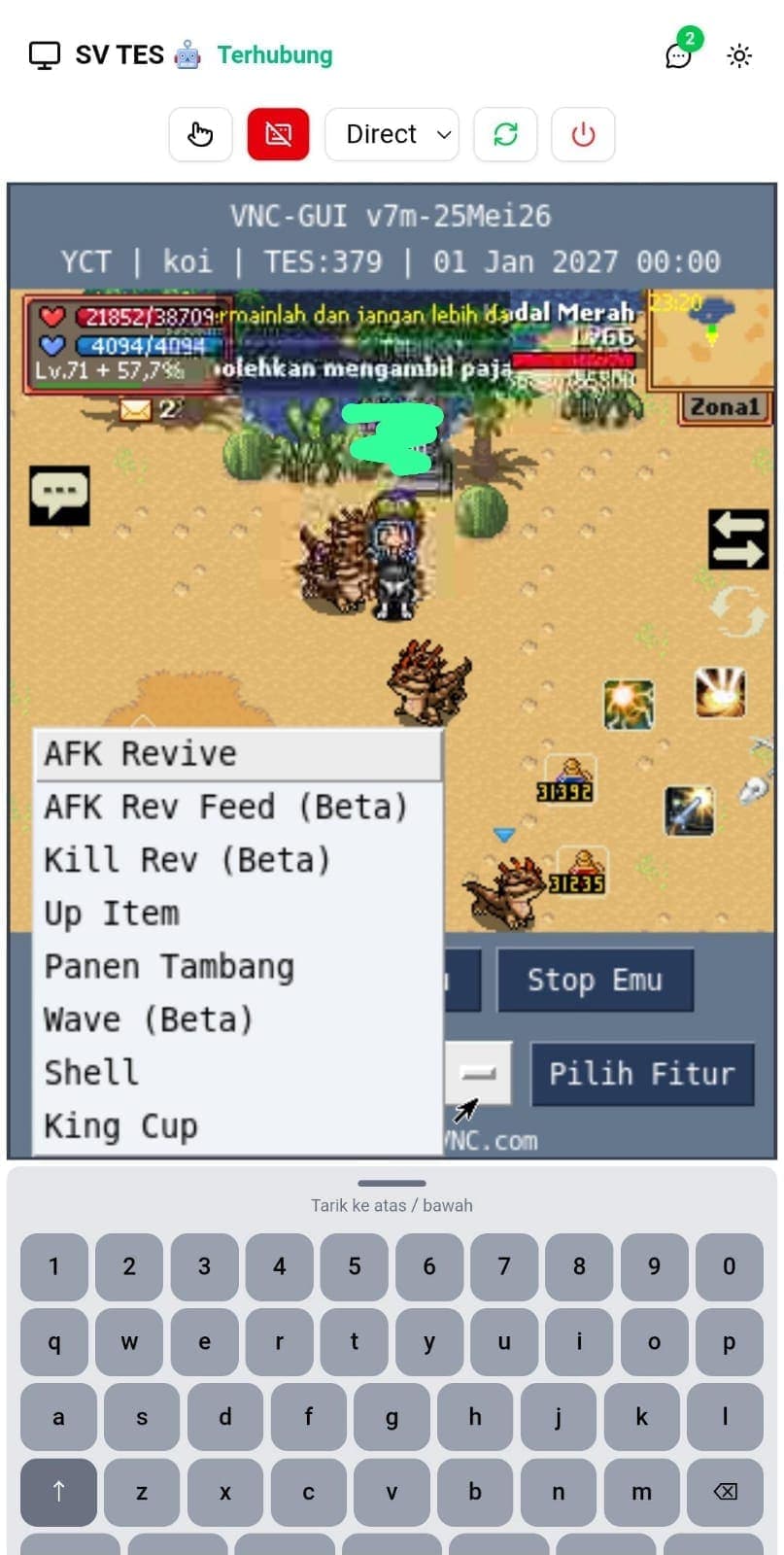 Screenshot 4 — BVNC Panel