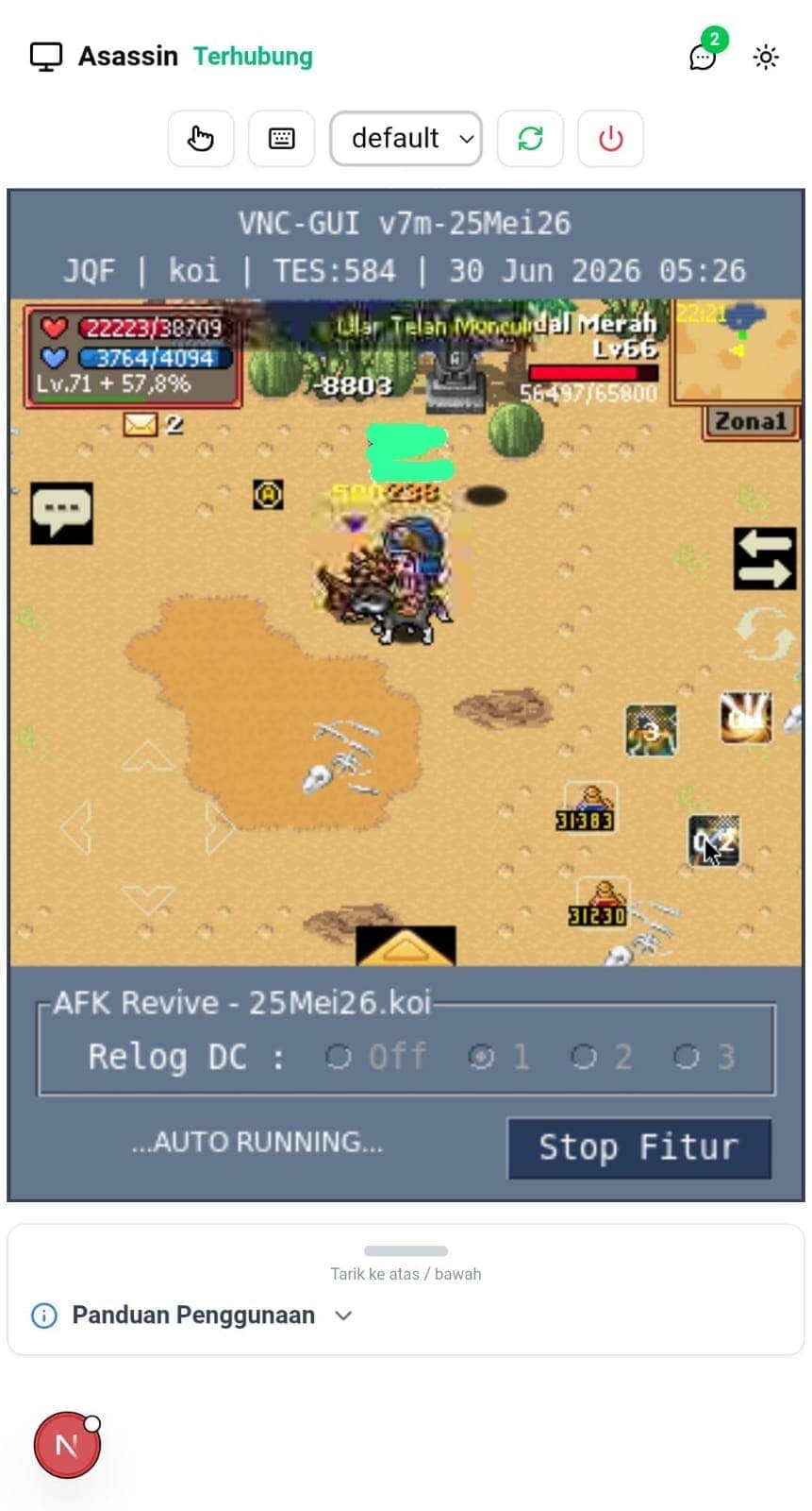 Screenshot 5 — BVNC Panel