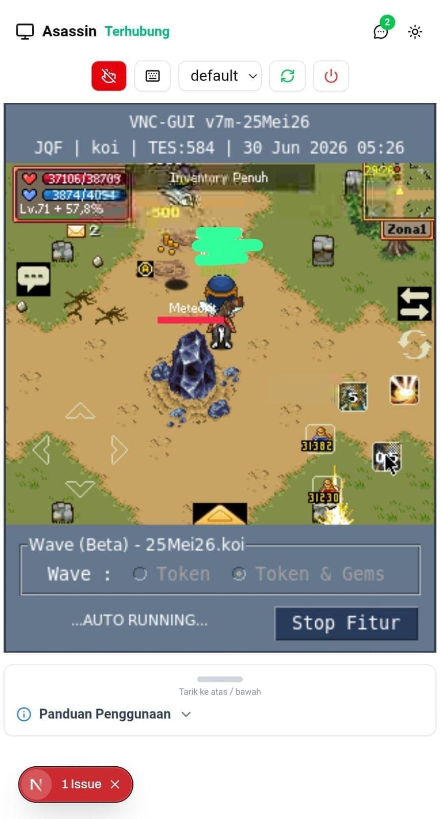 Screenshot 7 — BVNC Panel
